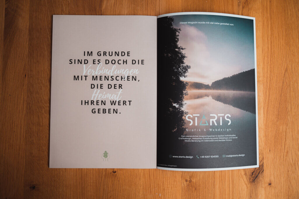 Inside print WasJetzt Odenwald brochure